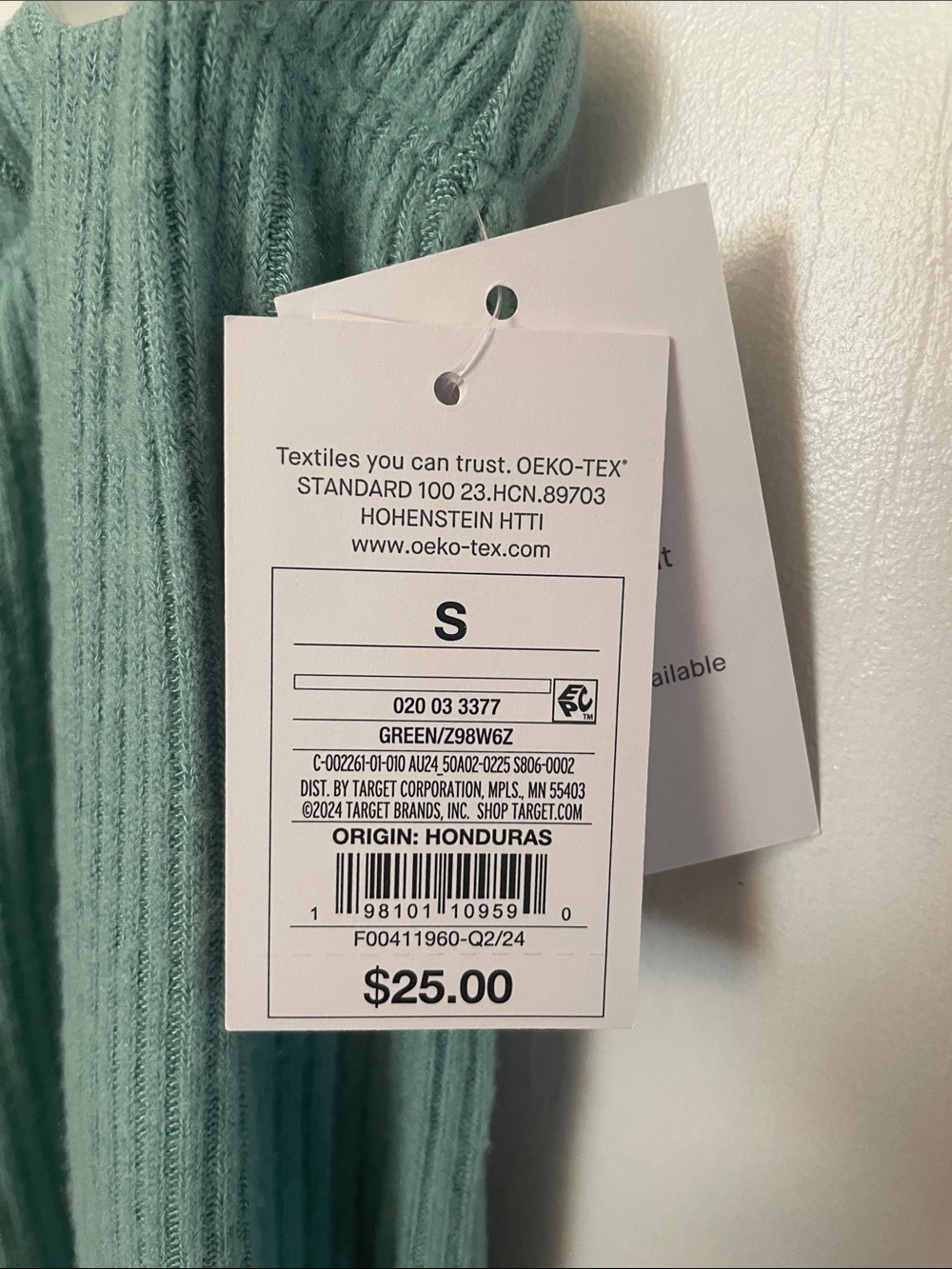 Auden Sage Green Ribbed Knit Lounge Set (Top & Pants) - Picture 4 of 4